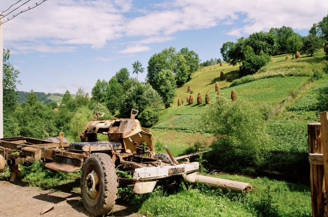 Podkarpatská Rus 2006 - přechod poloniny Boržava - 12