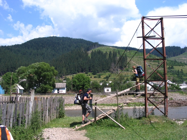 Podkarpatská Rus 2006 - přechod poloniny Boržava - 153