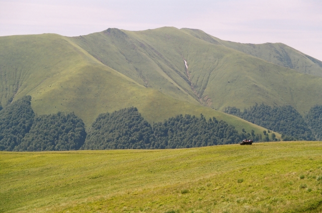 Podkarpatská Rus 2006 - přechod poloniny Boržava - 44