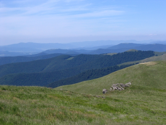 Podkarpatská Rus 2006 - přechod poloniny Boržava - 53